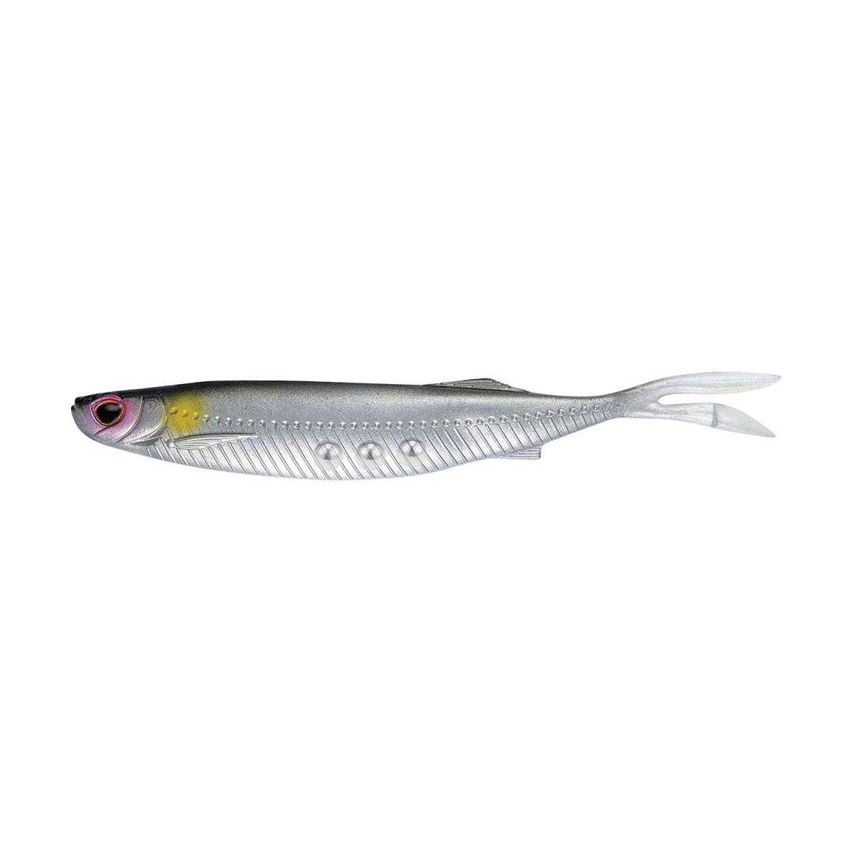 Nomad Live Ops Fallout Minnow Soft Plastic Lure 5in Silver Shad, Silver Shad, bcf_hi-res