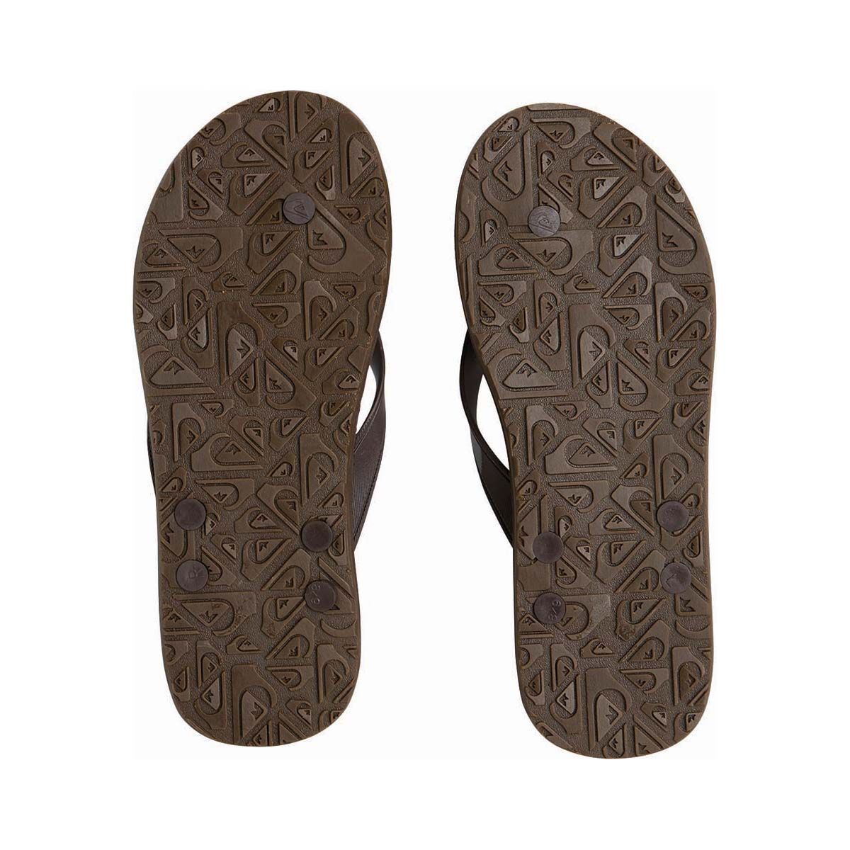 Quiksilver Men's Carver II Deluxe Thongs, Demitasse, bcf_hi-res