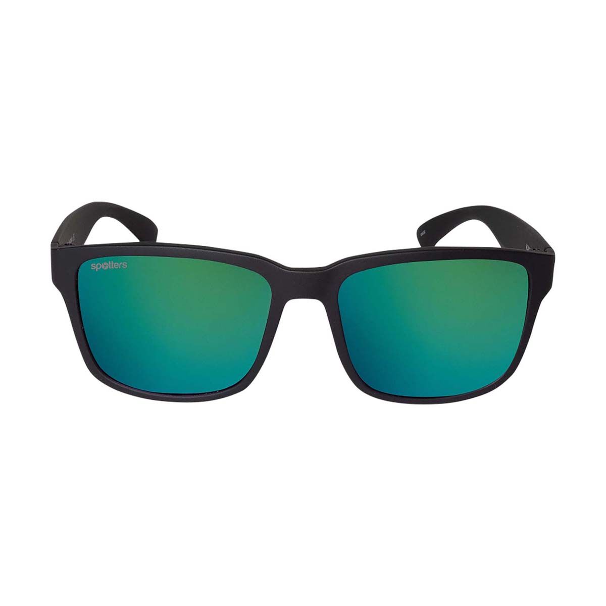 Spotters Kanga Kids' Sunglasses Matte Black with Green Lens, , bcf_hi-res