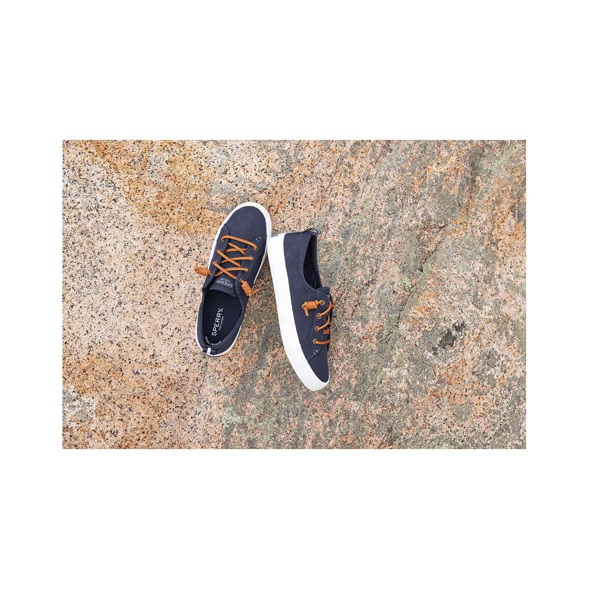 Sperry Women's Crest Vibe Canvas Sneakers, Navy, bcf_hi-res