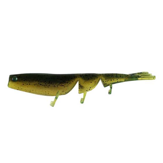 Daiwa Bait Junkie Prawn Soft Plastic Lure 3in Olive Oil, Olive Oil, bcf_hi-res