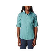 Columbia Women's Tamiami II Long Sleeve Fishing Shirt, Tranquil Teal, bcf_hi-res