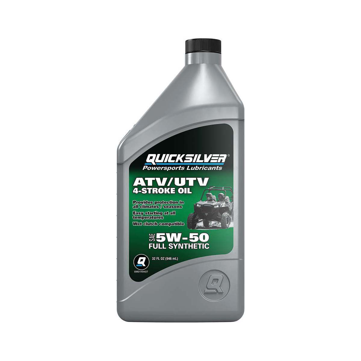 Quicksilver 5W-50 Full Synthetic 4-Stroke ATV Engine Oil 946 ml, , bcf_hi-res