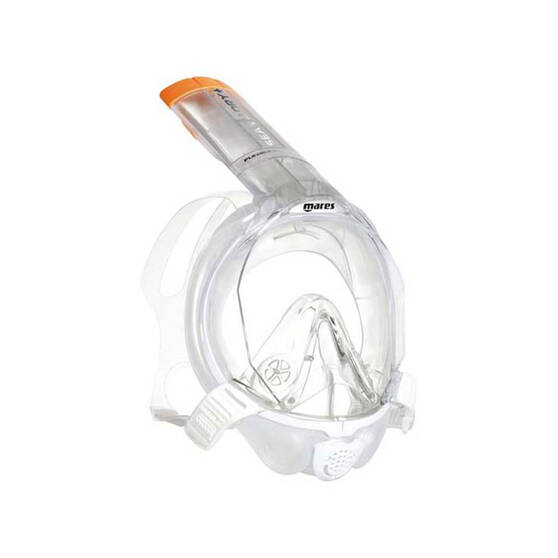 Mares Sea-Vu Dry + Full Face Snorkelling Mask, White / Clear, bcf_hi-res