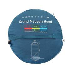 Wanderer Grand Nepean +7.7C Cotton Hooded Sleeping Bag, , bcf_hi-res