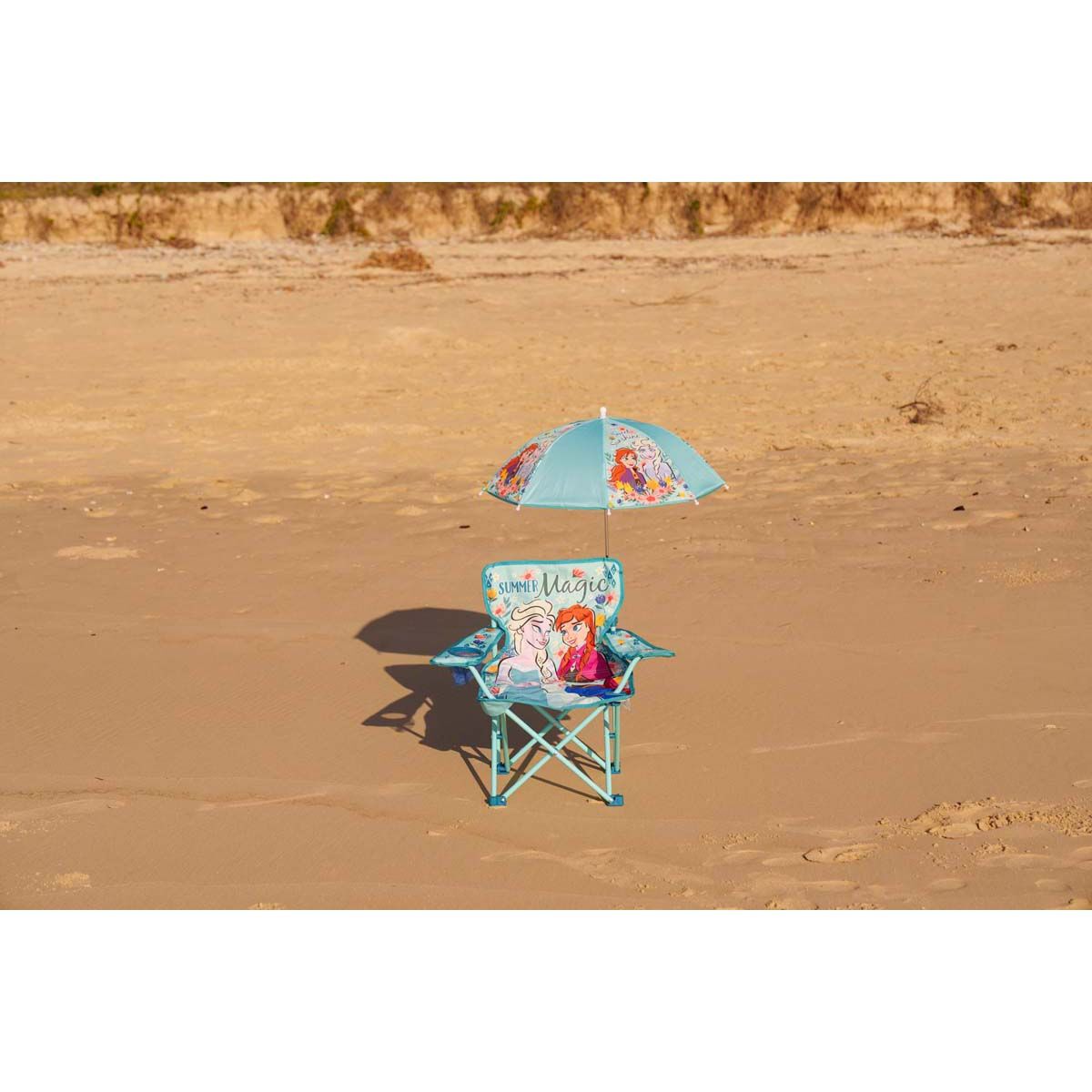 Frozen Kids Camp Chair with Umbrella 30kg, , bcf_hi-res