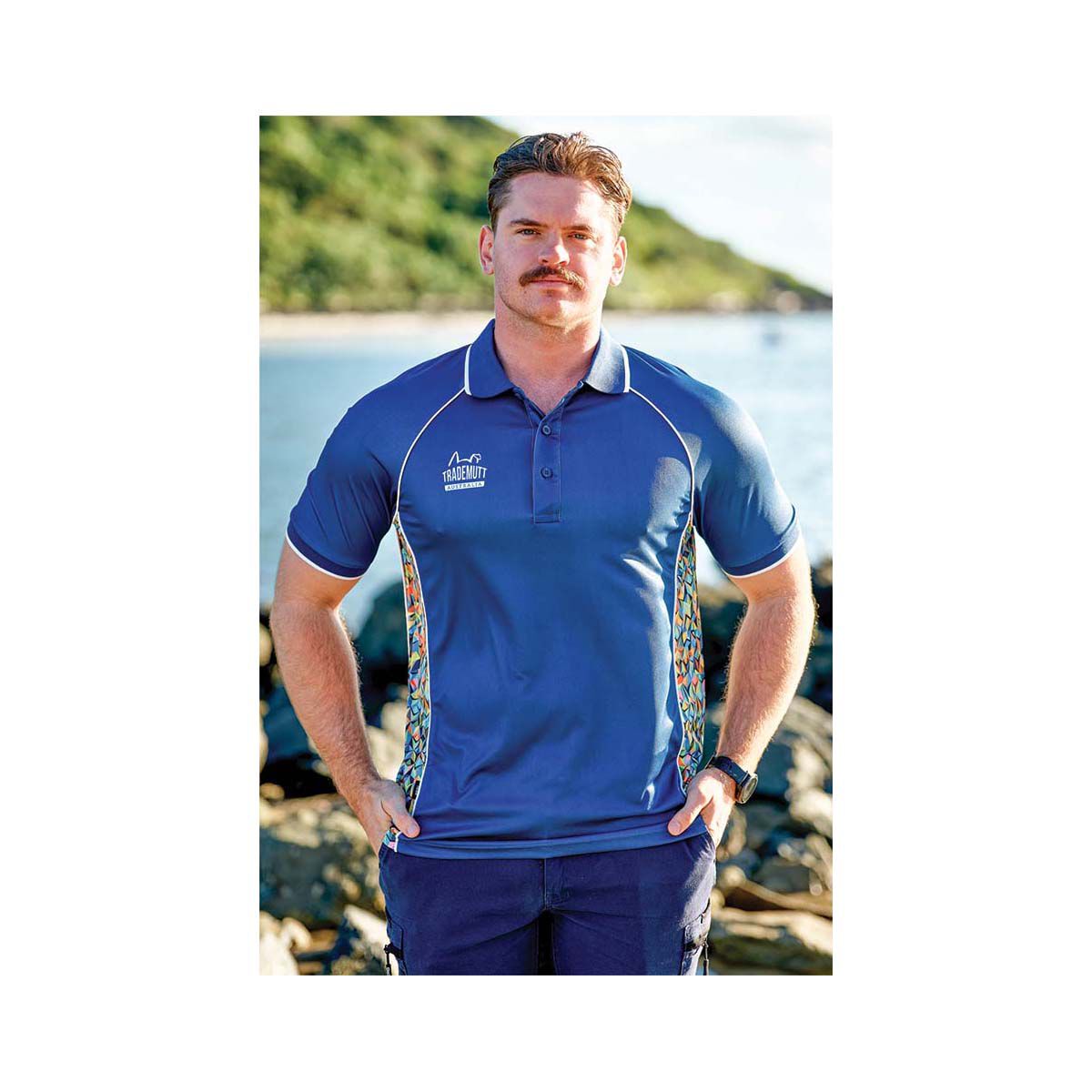 TradeMutt Men's Solid Short Sleeve Polo, , bcf_hi-res