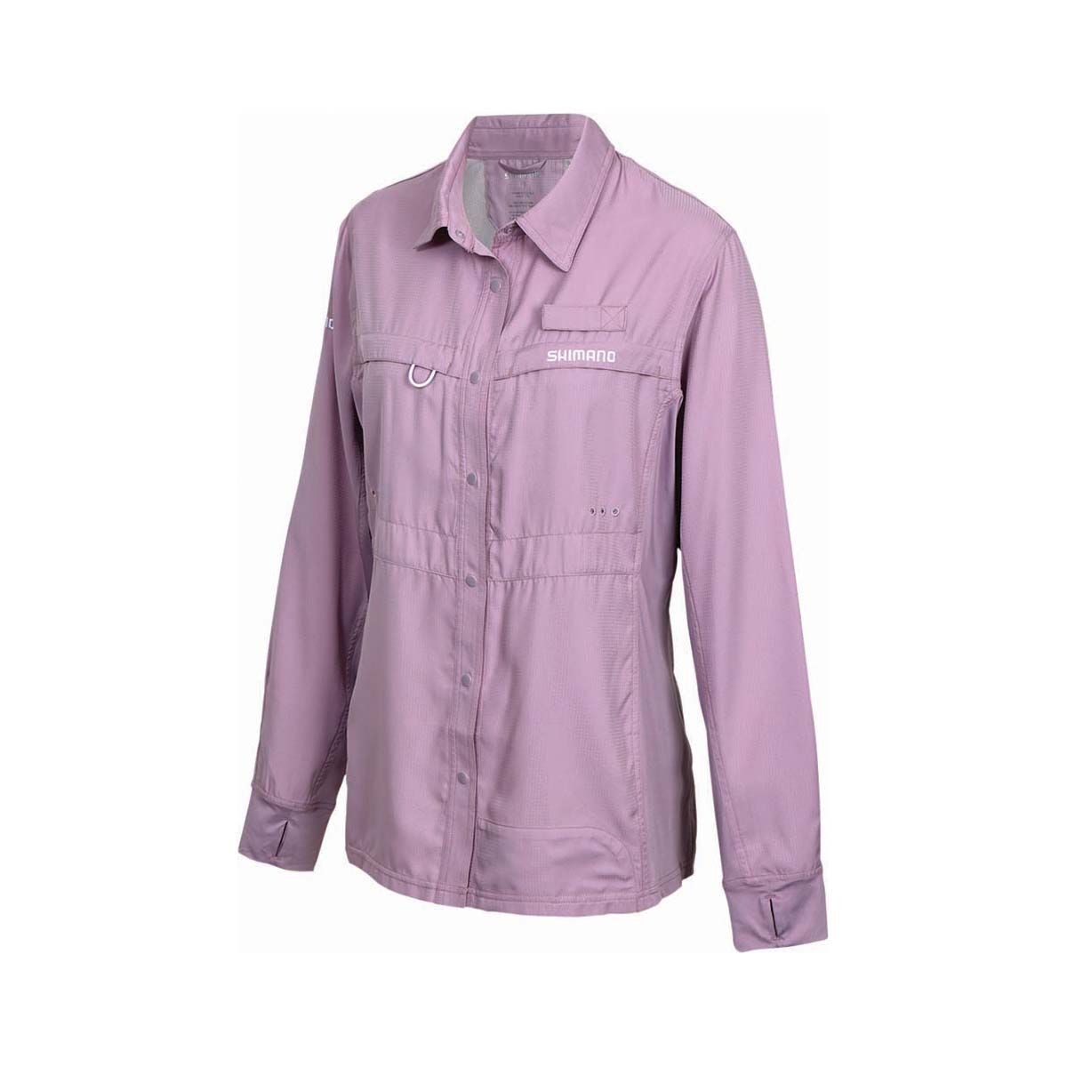 Shimano Women's Pro Vented Fishing Shirt, Orchid Hush, bcf_hi-res