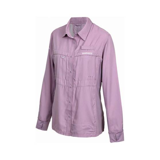 Shimano Women's Pro Vented Fishing Shirt, Orchid Hush, bcf_hi-res