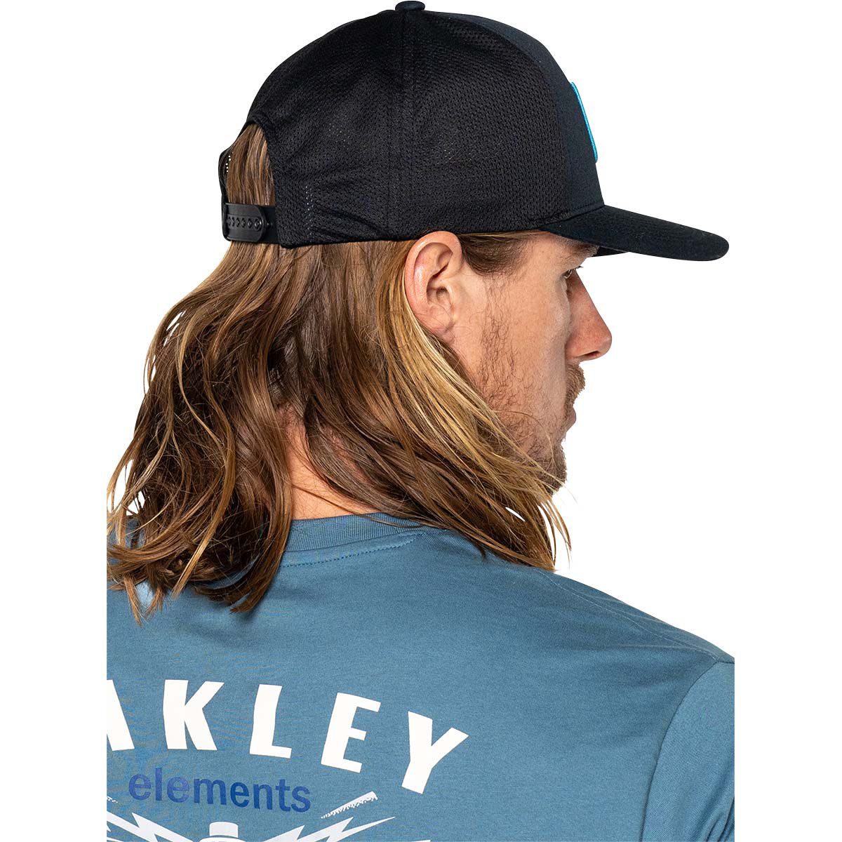 Oakley Elements Waves Trucker Cap Blackout, Blackout, bcf_hi-res
