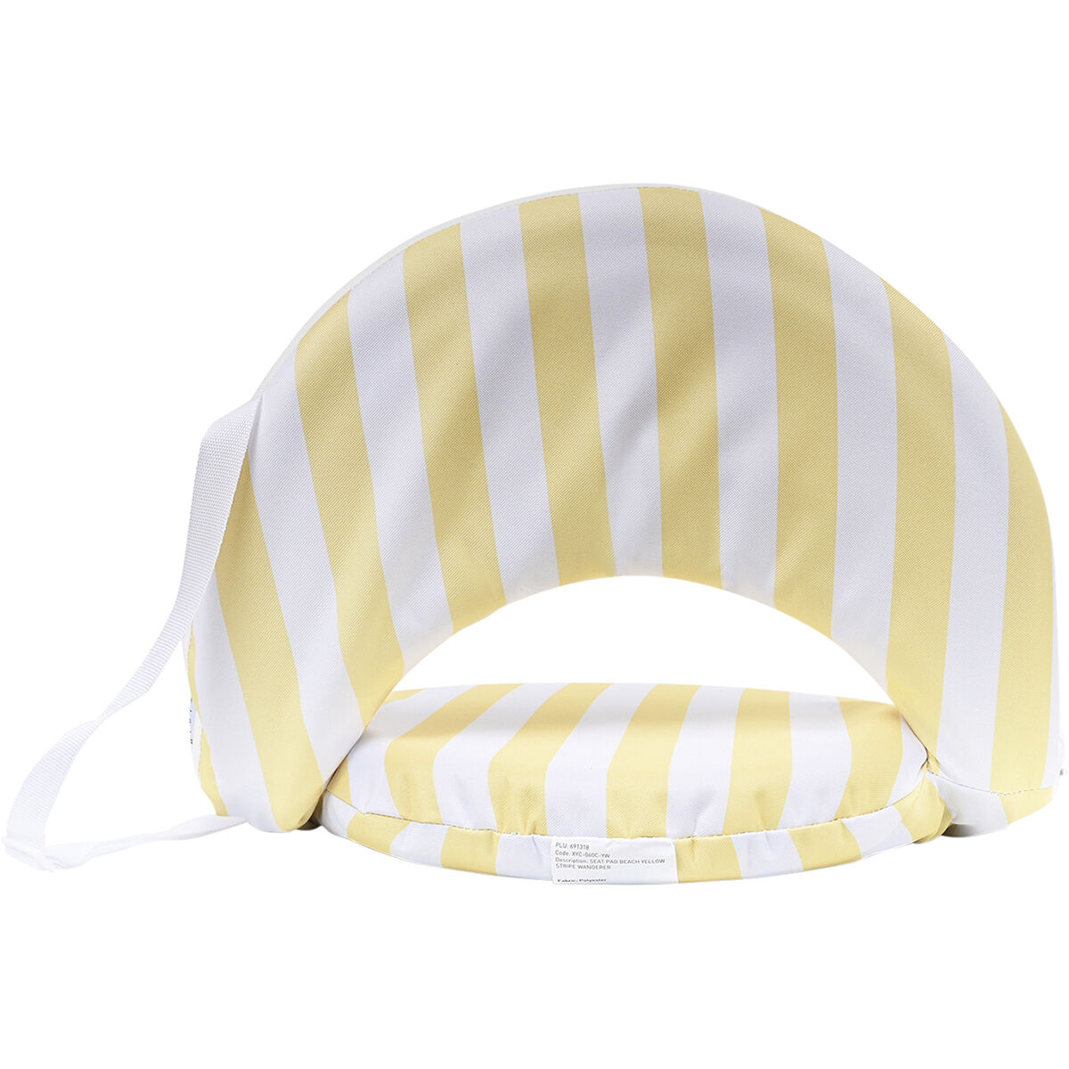 Wanderer Adjustable Beach Seat Pad Yellow Stripe, Yellow Stripe, bcf_hi-res