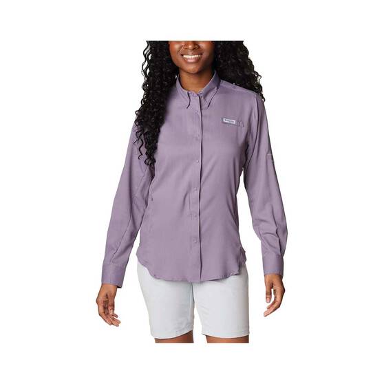 Columbia Women's Tamiami II Long Sleeve Fishing Shirt, Granite Purple, bcf_hi-res