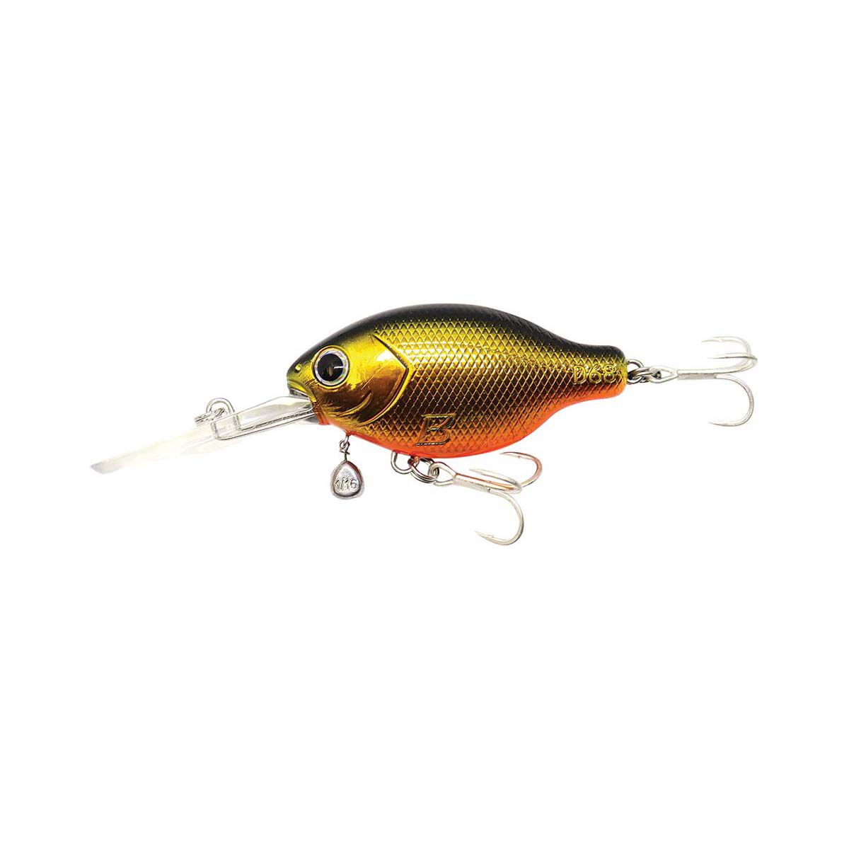 Barambah Deton8or Hard Body Lure 68mm Gold, Gold, bcf_hi-res