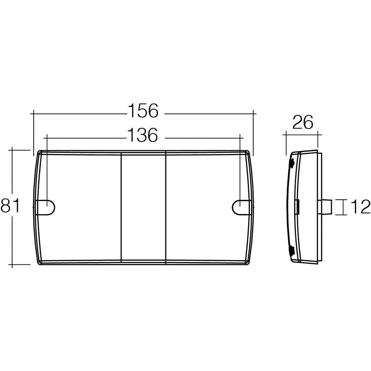 Narva Trailer Lamp - LED, SlimLine Rectangle, Combination, 2 Pack, , bcf_hi-res