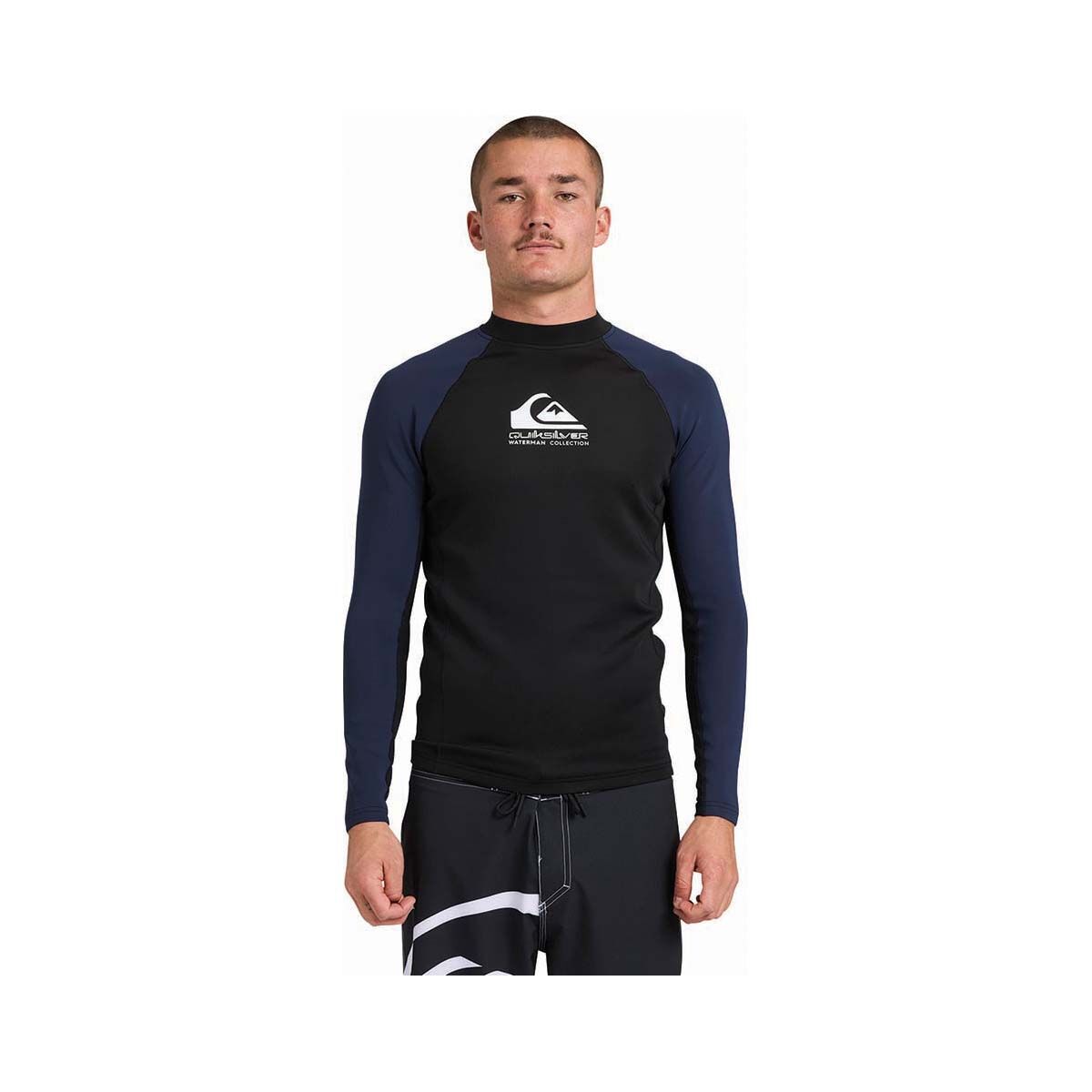 Quiksilver Men&rsquo;s Heater Long Sleeve Rashie Black S, Black, bcf_hi-res