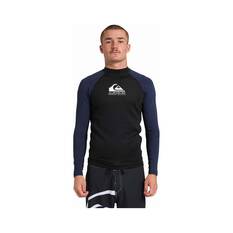 Quiksilver Men’s Heater Long Sleeve Rashie Black S, Black, bcf_hi-res