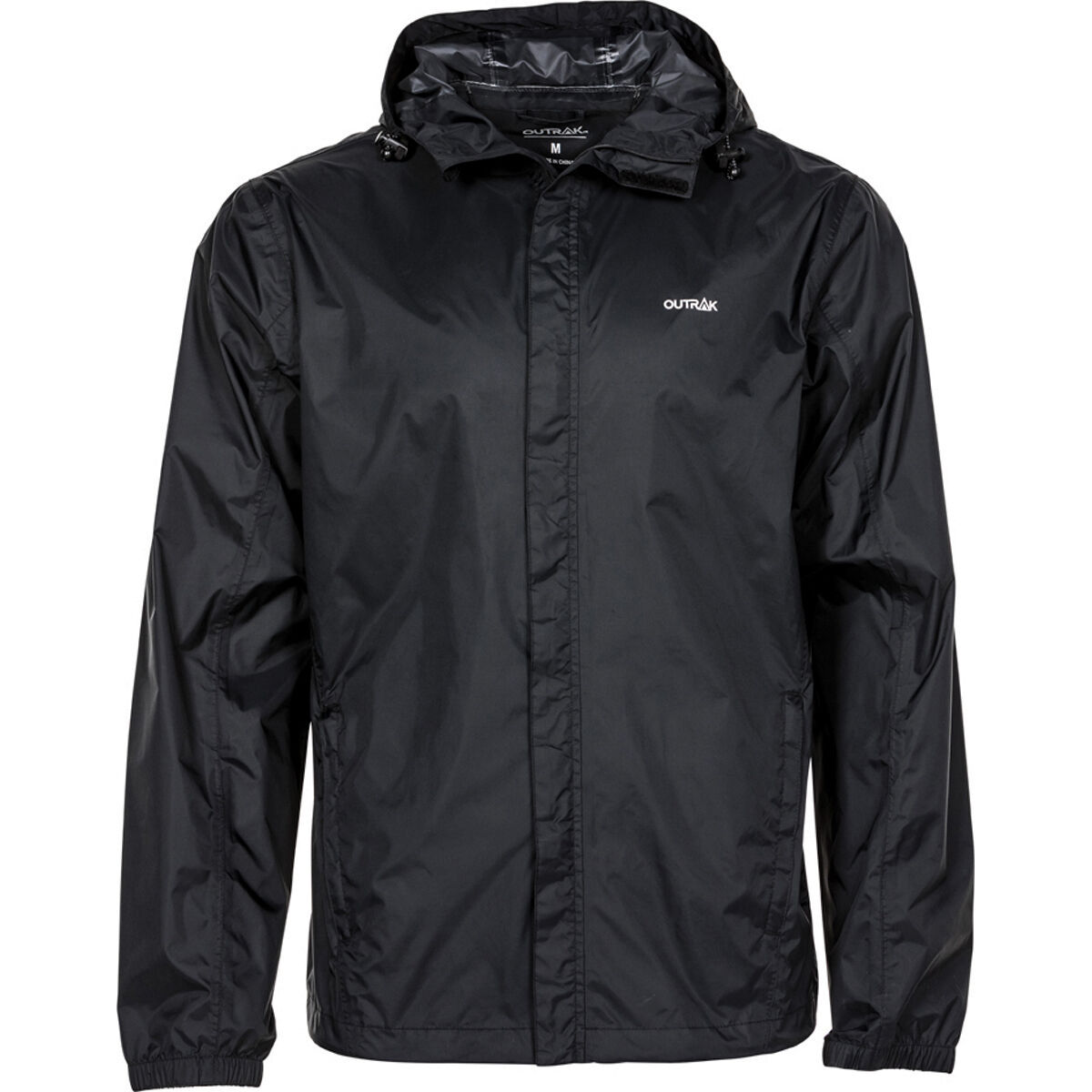 OUTRAK Men's Packaway Rain Jacket Black