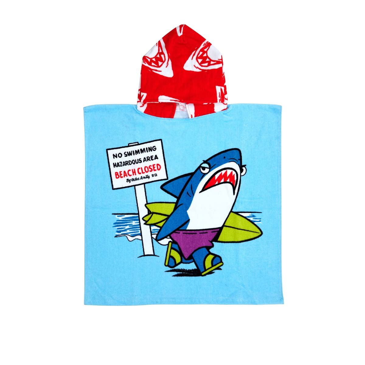 Jaws Kids&rsquo; Hooded Towel, , bcf_hi-res