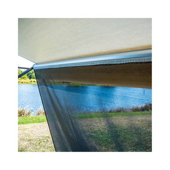 Aussie Traveller Privacy Screen Pop Top End Black, , bcf_hi-res