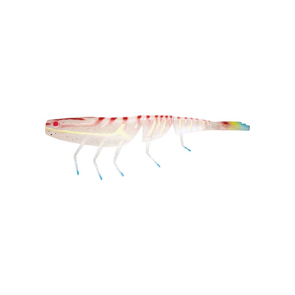 Daiwa Bait Junkie Prawn Soft Plastic Lure 7in Rainbow Smash, Rainbow Smash, bcf_hi-res