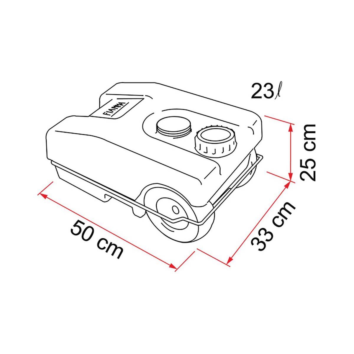 Fiamma Waste Water Roll Tank 23L, , bcf_hi-res