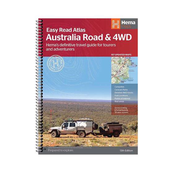 Hema Australia  Road and 4WD Easy Read Atlas, , bcf_hi-res