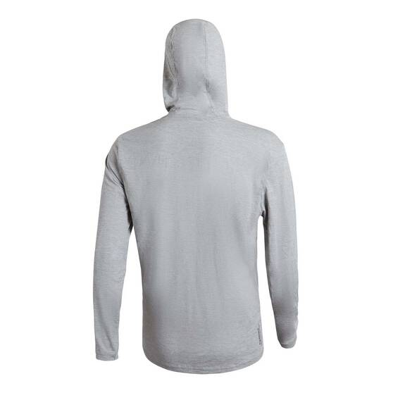 Florence Men's Airtrex Long Sleeve Hooded Shirt, Light Grey Heather, bcf_hi-res