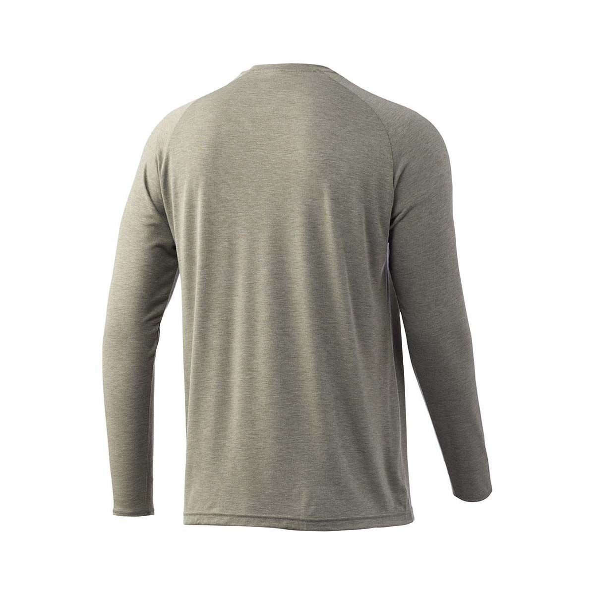 Huk Men's Waypoint Long Sleeve Fishing Shirt, Moss, bcf_hi-res