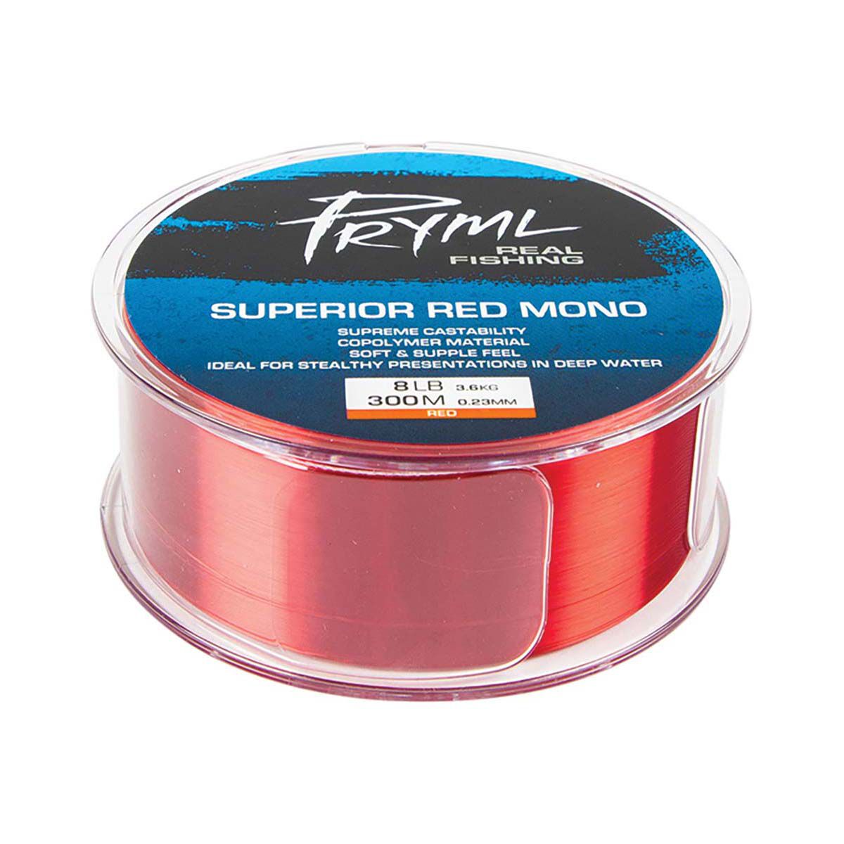 Pryml Superior Mono Line 300m Red 12lb, Red, bcf_hi-res
