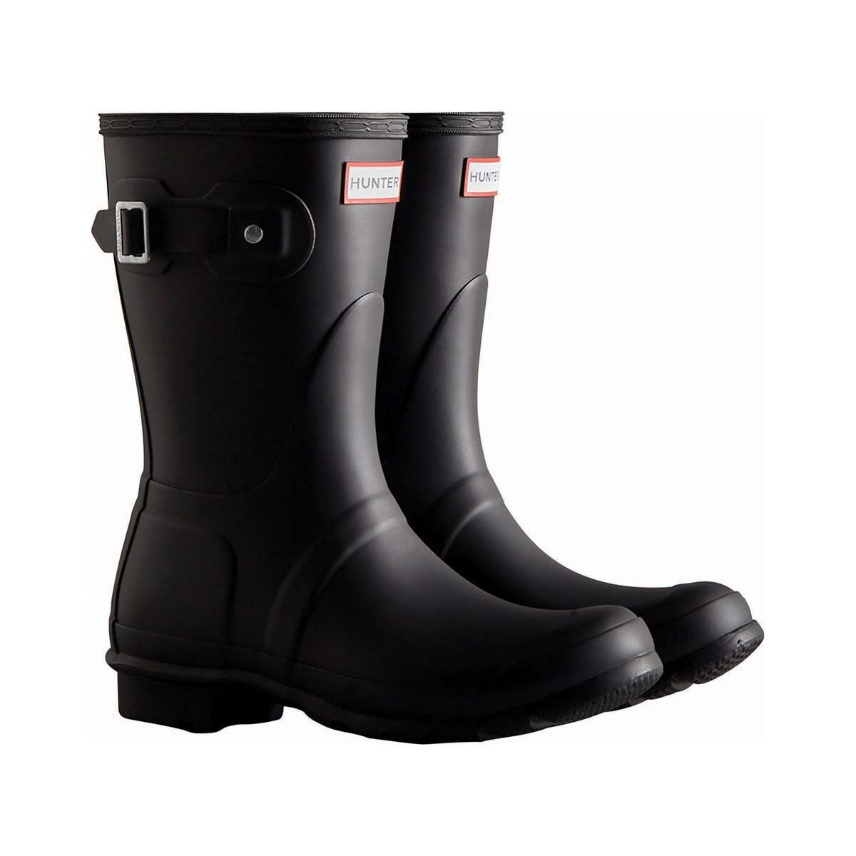 Hunter Women's Original Short Gumboots Black 4 UK, Black, bcf_hi-res