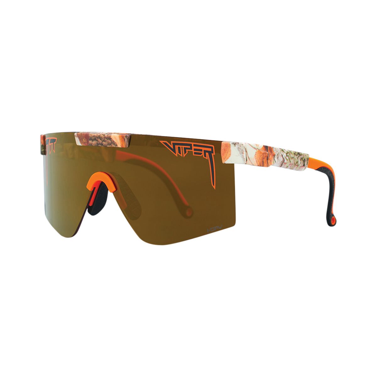 Pit Viper The Actualbush Original Polarised Sunglasses 2.0 Wide Gold, Gold, bcf_hi-res