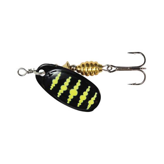 TT Fishing Spintrix Spinner Lure Size 2 Black Yellow Dots, Black Yellow Dots, bcf_hi-res