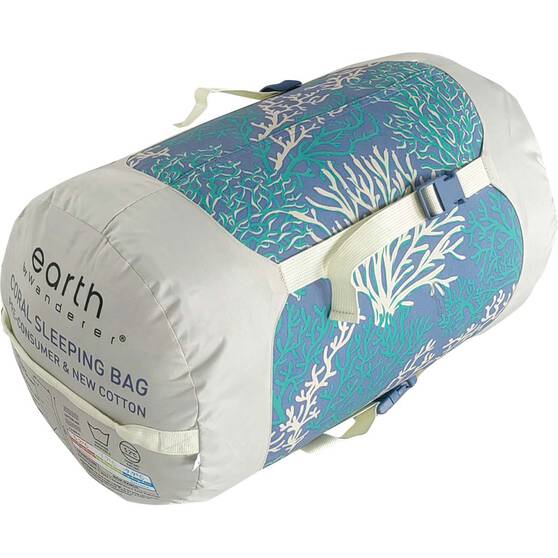 earth by Wanderer® Coral Cotton 5.2°C Sleeping Bag, , bcf_hi-res