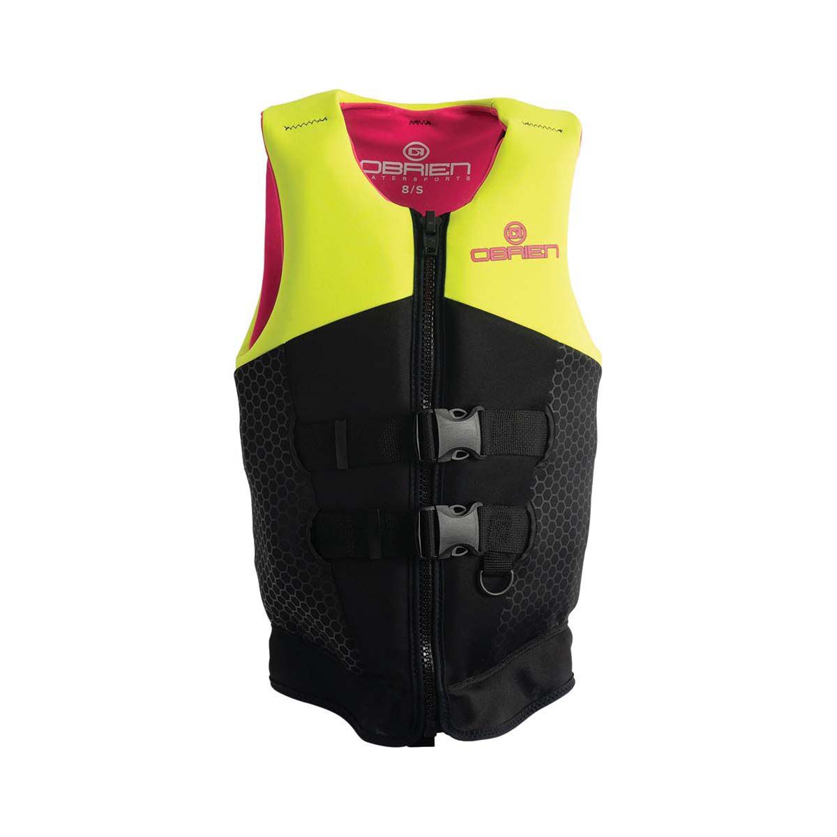 O'Brien Womens 3D Vest Level 50S PFD Yellow 8, Yellow, bcf_hi-res