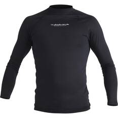 Quiksilver Men’s Waterman Lycra Long Sleeve Rashie Black S, Black, bcf_hi-res