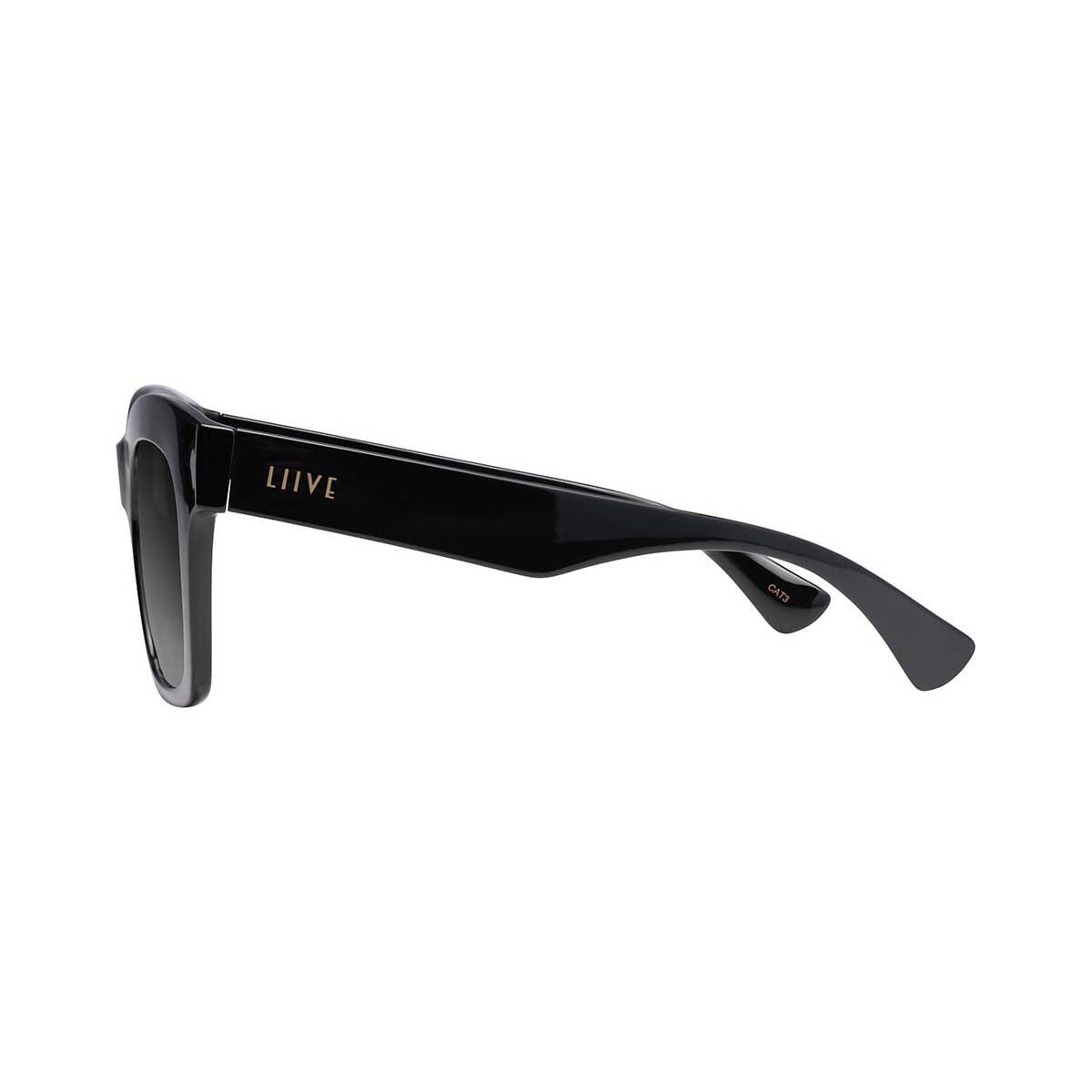 Liive Women&rsquo;s Dakota Polarised Sunglasses Polished Black with Grey Lens, , bcf_hi-res