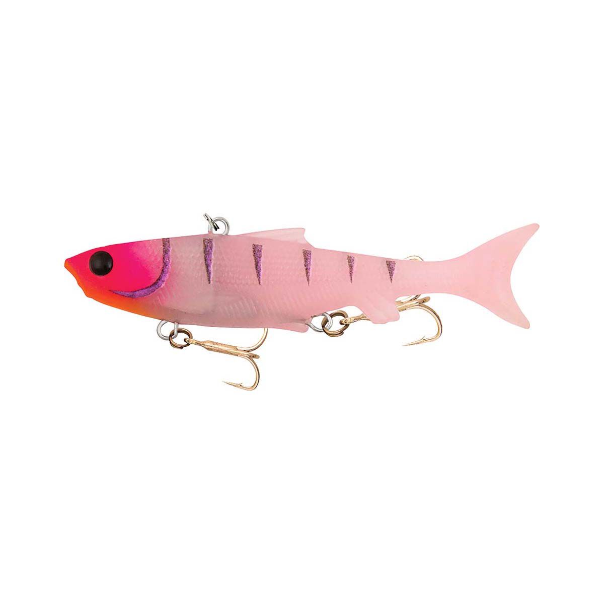 Samaki Vibelicious Thumper Tail Soft Vibe Lure 100mm 20g Fairy Floss UV, Fairy Floss UV, bcf_hi-res