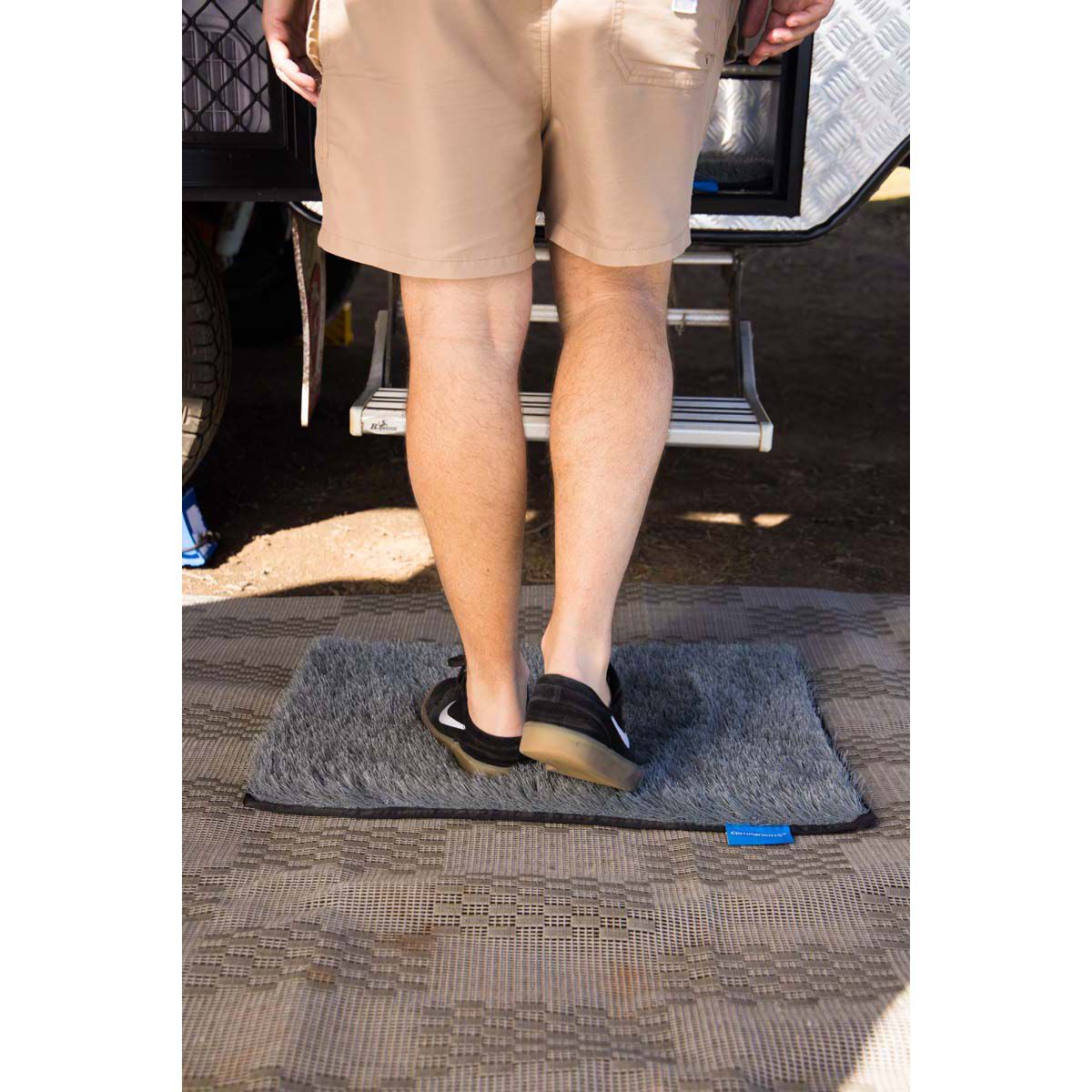 Companion Dust Off Mat Grey 65x50cm, , bcf_hi-res