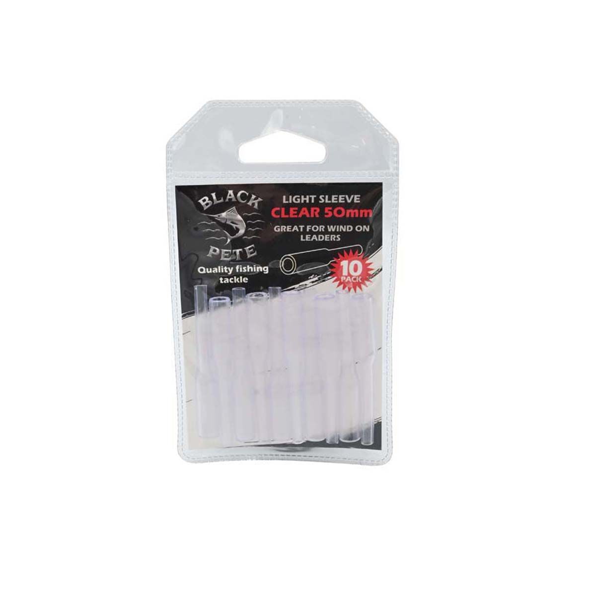 Black Pete Clear Light Sleeve 10pk, , bcf_hi-res