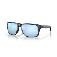 Oakley Holbrook Men's XL Polarised Sunglasses Matte Black with Prizm Blue Lens, , bcf_hi-res