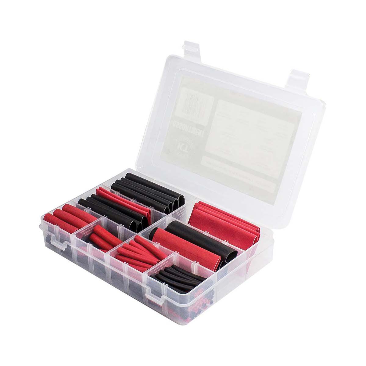 KT Cables Adhesive Heat Shrink, Dual Wall, 3mm to 25mm, Assorted Kit, 105 Pieces, , bcf_hi-res