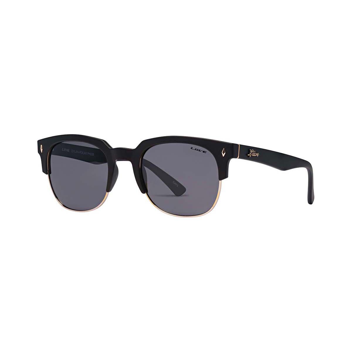 Liive Women s Dylan Polarised Sunglasses Matt Black with Grey Lens
