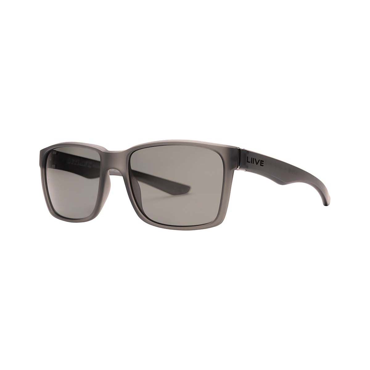 Liive X Outlaw Men&rsquo;s Polarised Sunglasses Black/Grey with Grey Lens, , bcf_hi-res