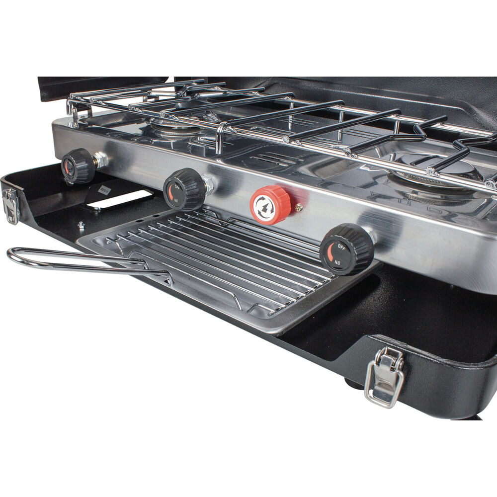Wanderer LPG Portable Stove with Grill 2 Burner BCF