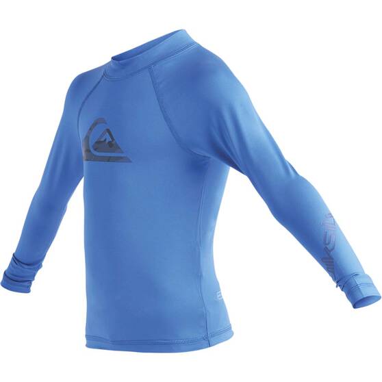 Quiksilver Kids Long Sleeve Rashie, Blue, bcf_hi-res