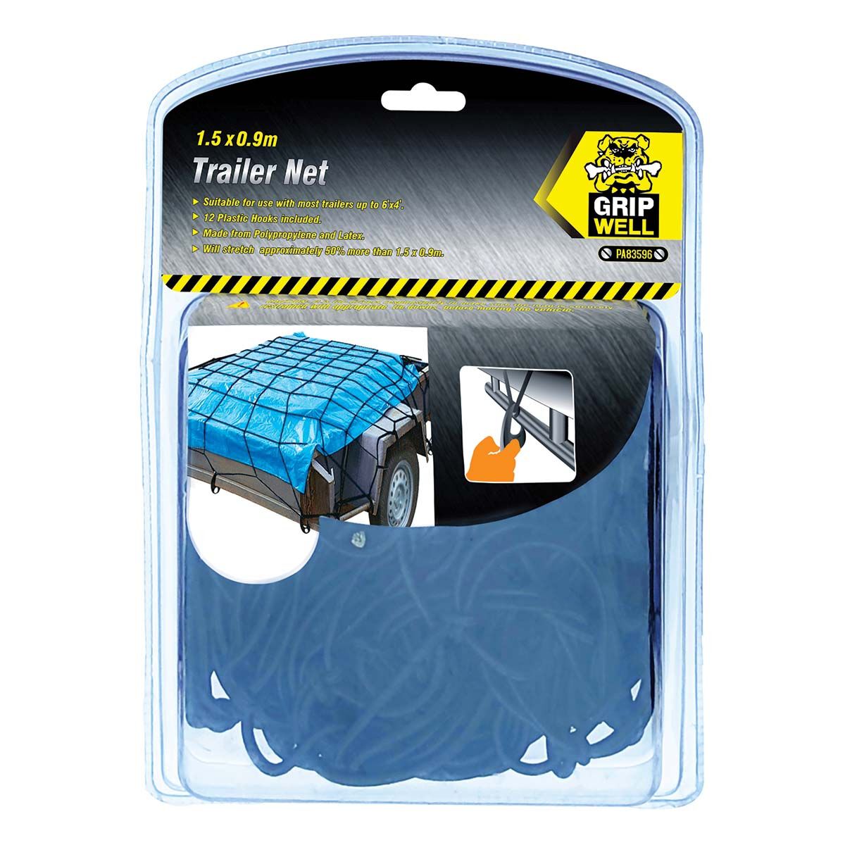 Gripwell Cargo Trailer Net Elastic 1.5m x 0.9m, , bcf_hi-res