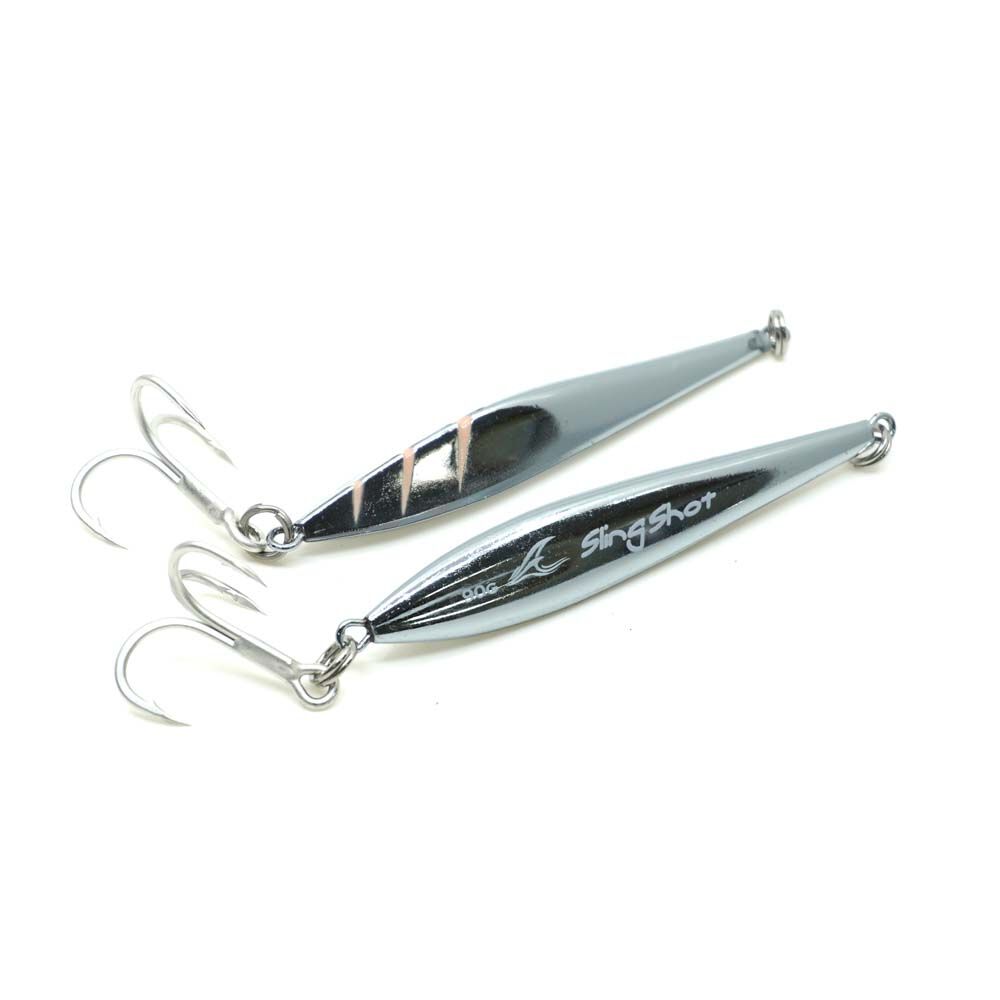 Ocean's Legacy Sling Shot Jig Lure 9g Chrome Bullet, Chrome Bullet, bcf_hi-res