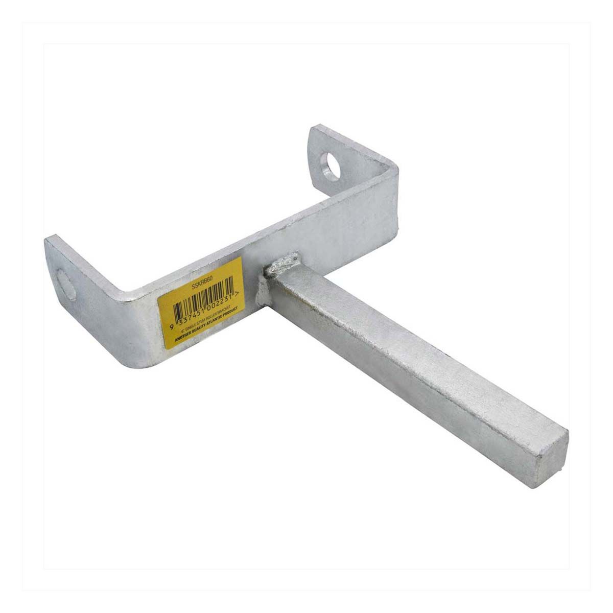 Atlantic Boat Trailer Bracket 6" Single Stem Keel Roller Galvanised, , bcf_hi-res