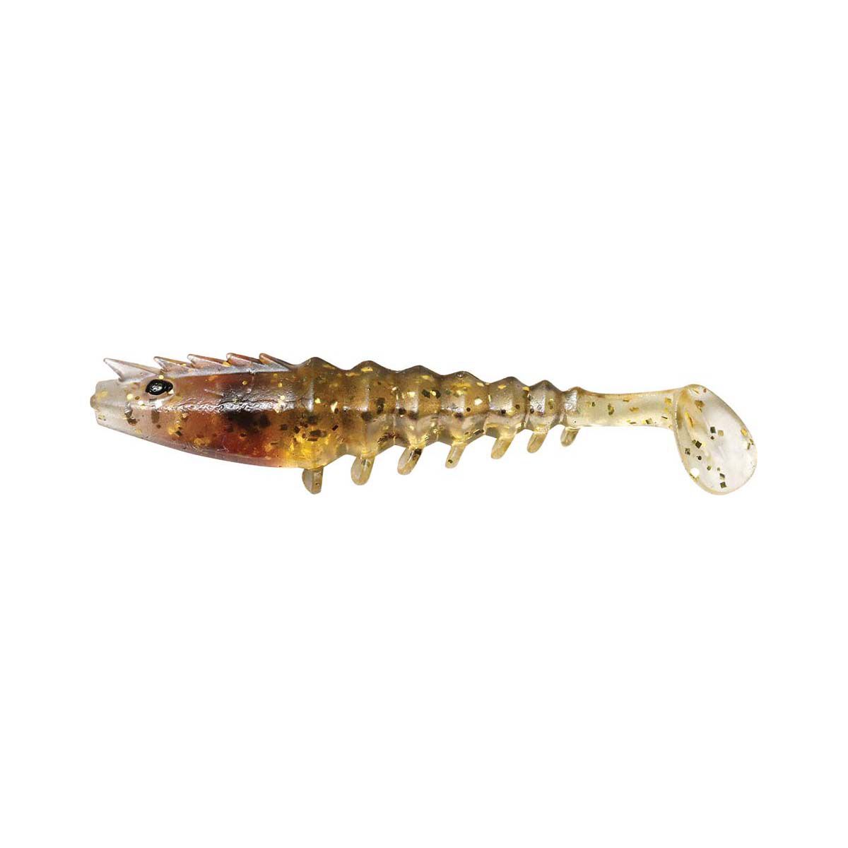 Shimano Squidgies Prawn Paddle Tail Soft Plastic Lure 110mm Estuary Prawn, Estuary Prawn, bcf_hi-res