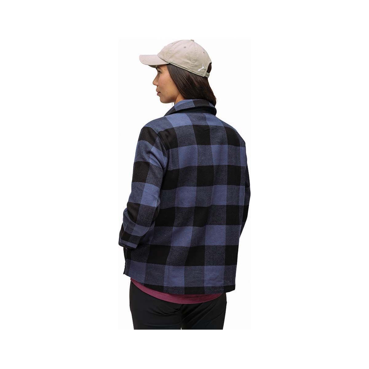 Macpac Women's Hudson Overshirt, Peacoat Plaid, bcf_hi-res